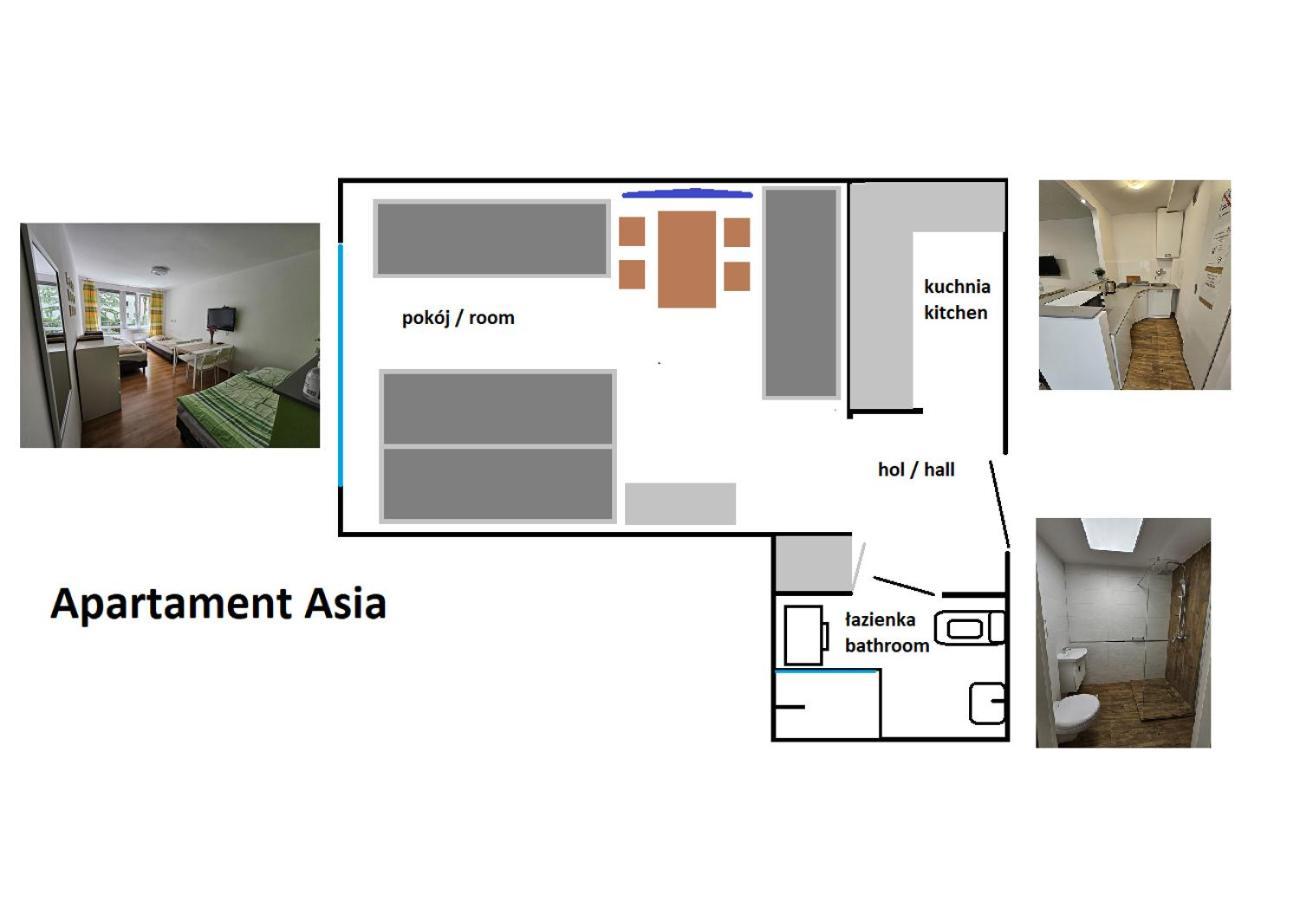 Apartamenty Asia Krakkó Kültér fotó